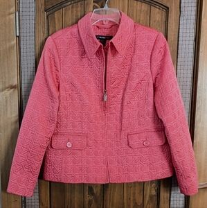 Weather Tamer Pink Quilted Coat in Pink, XL